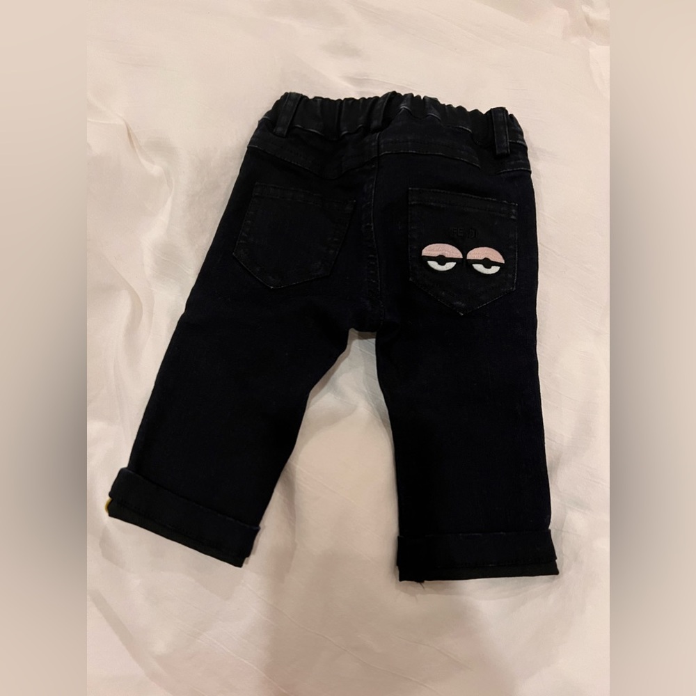 Fendi baby boy jeans with eyes
